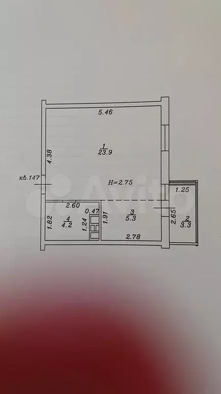 Квартира-студия, 33 м, 6/8 эт. - Фото 0