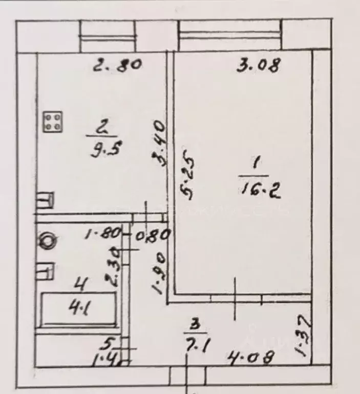 1-к кв. Кировская область, Киров Орловская ул., 5а (38.3 м) - Фото 2