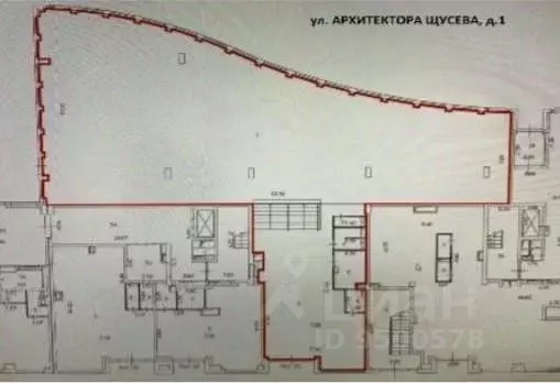 Помещение свободного назначения в Москва ул. Архитектора Щусева, 1 ... - Фото 1