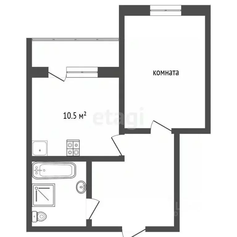 1-к кв. Забайкальский край, Чита Царский мкр, 8 (47.1 м) - Фото 1