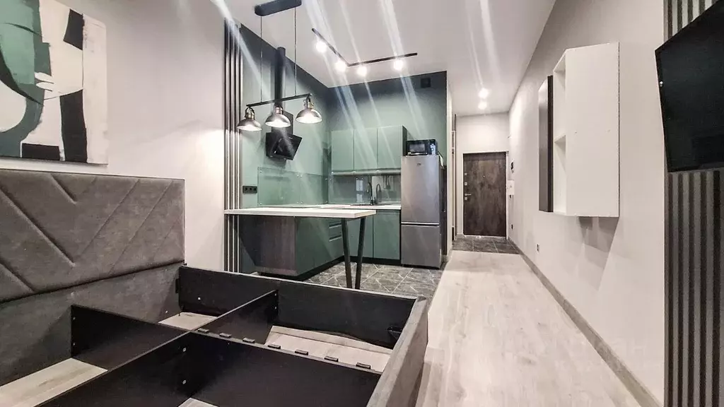 Студия Санкт-Петербург ул. Александра Матросова, 3 (28.47 м) - Фото 1