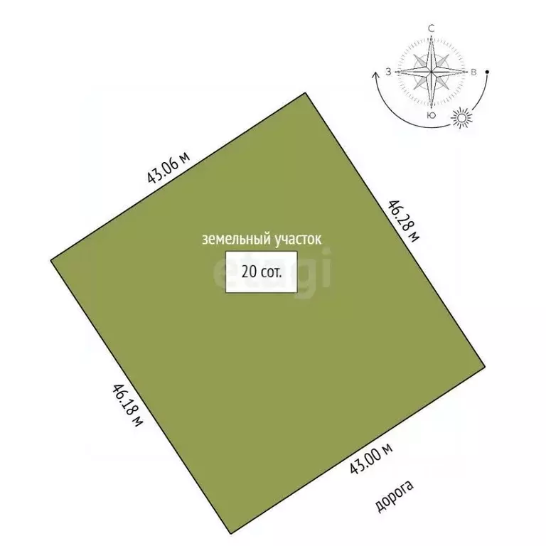 Участок в Вологодская область, Шекснинский муниципальный округ, д. ... - Фото 1