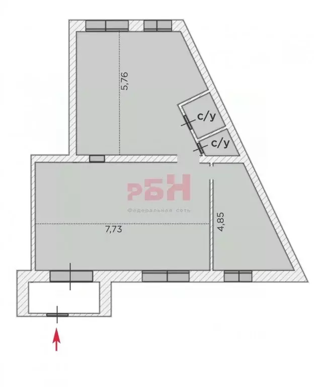 Торговая площадь в Тюменская область, Тюмень Олимпийская ул., 47А (80 ... - Фото 2