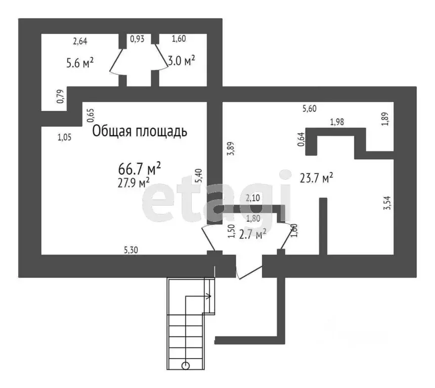 Офис в Бурятия, Улан-Удэ ул. Смолина, 42 (67 м) - Фото 2