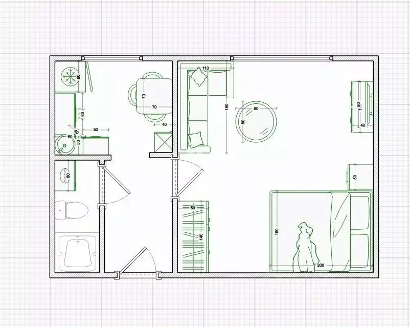 Комната Калужская область, Калуга ул. Болотникова, 15 (17.2 м) - Фото 1