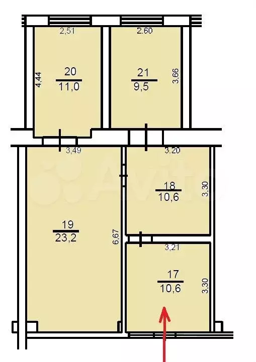Офис, 64.9 м - Фото 0