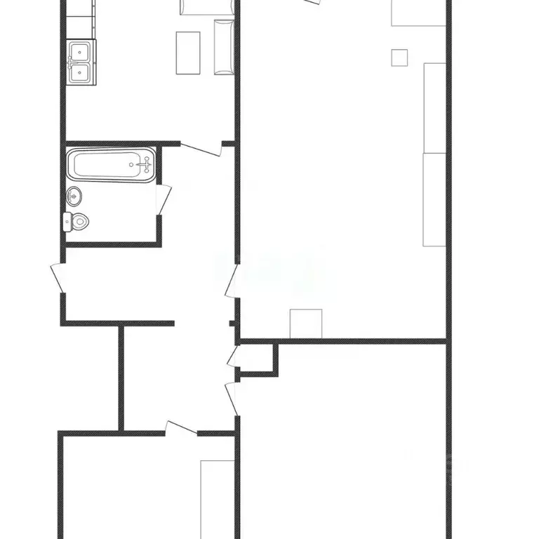 3-к кв. Белгородская область, Губкин ул. Лазарева, 8 (61.1 м) - Фото 2