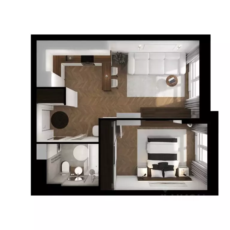 1-к кв. Москва Кронштадтский 9 жилой комплекс, 11.3 (41.2 м) - Фото 1