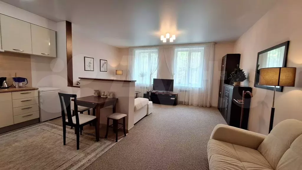 Апартаменты-студия, 41,4 м, 1/2 эт. - Фото 0
