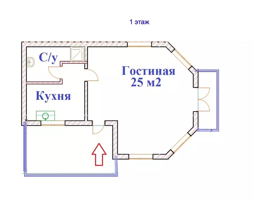 Дом в Самарская область, Жигулевск городской округ, с. Солнечная ... - Фото 2