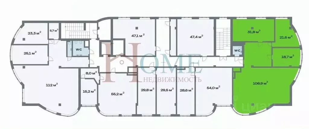 Офис в Новосибирская область, Новосибирск ул. Ленина, 48 (181 м) - Фото 1
