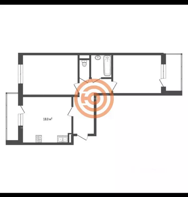 2-к кв. Тюменская область, Тюмень ул. Беляева, 29к1 (62.4 м) - Фото 2