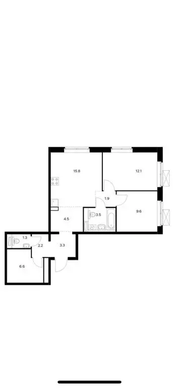 2-комнатная квартира: Москва, Люблинская улица, 72к3 (60.8 м) - Фото 1