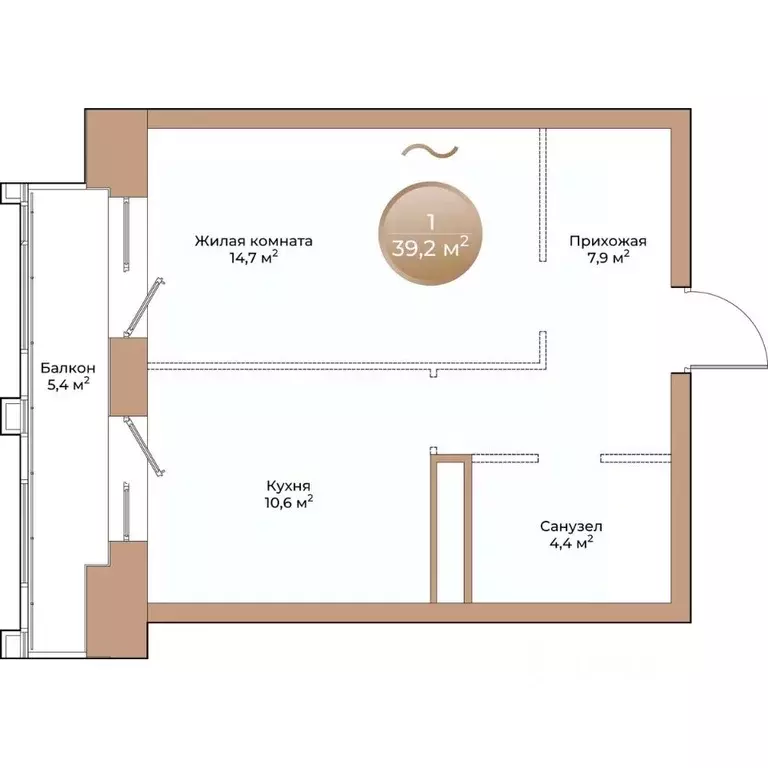 1-к кв. Красноярский край, Красноярск ул. Партизана Железняка (39.2 м) - Фото 1