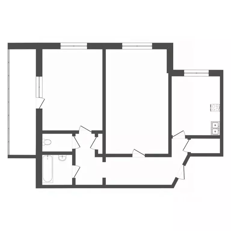 2-к кв. Тюменская область, Тюмень ул. Немцова, 39 (53.4 м) - Фото 1