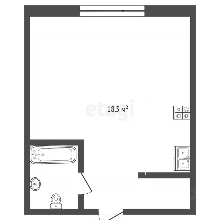 Студия Ярославская область, Ярославль Советская ул., 75 (18.4 м) - Фото 1
