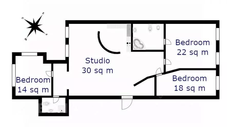 4-к кв. Москва ул. Спиридоновка, 36С1 (120.0 м) - Фото 1