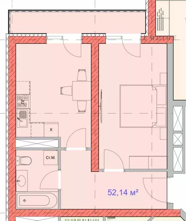 2-комнатная квартира: Грозный, улица Нурсултана Абишевича Назарбаева, ... - Фото 0