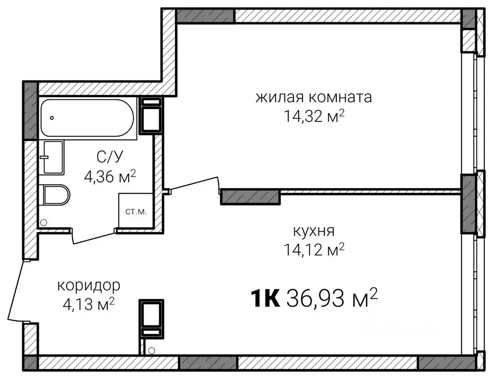 1-к кв. Нижегородская область, Нижний Новгород Сахарный Дол жилой ... - Фото 0