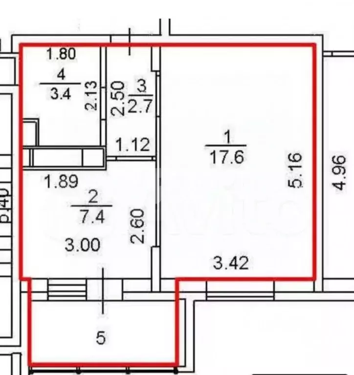 Студия Московская область, Жуковский ул. Лацкова, 1 (31.1 м) - Фото 2