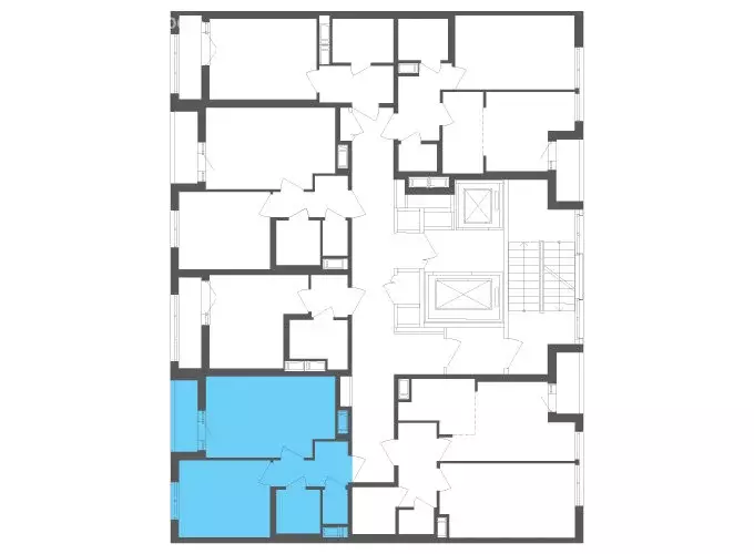 1-комнатная квартира: посёлок Шушары, Старорусский проспект, 3к1 (36.5 ... - Фото 2