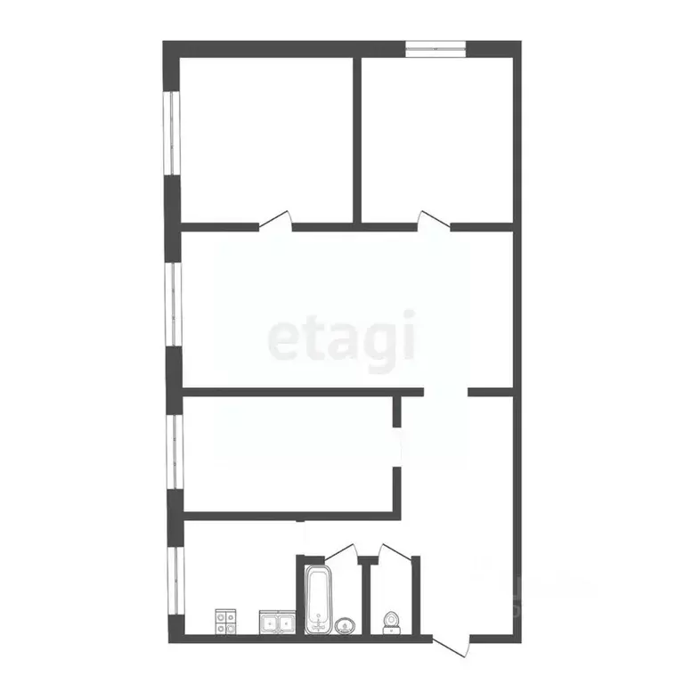 4-к кв. Смоленская область, Рославль 15-й мкр, 15 (60.3 м) - Фото 2