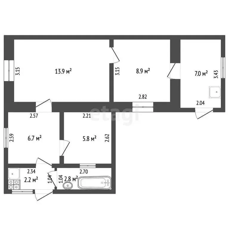 Дом в Судак, улица Десантников (46.7 м) - Фото 1