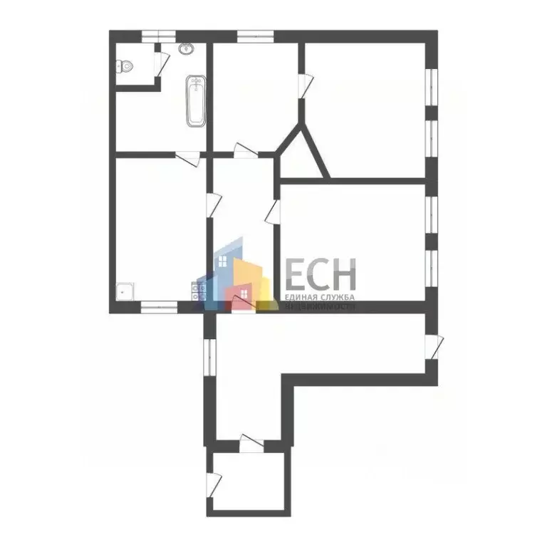 3-к кв. Тульская область, Тула ул. Фридриха Энгельса, 77 (90.4 м) - Фото 2