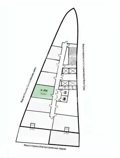 Помещение свободного назначения в Москва ул. Заречная, вл6/1 (54 м) - Фото 2