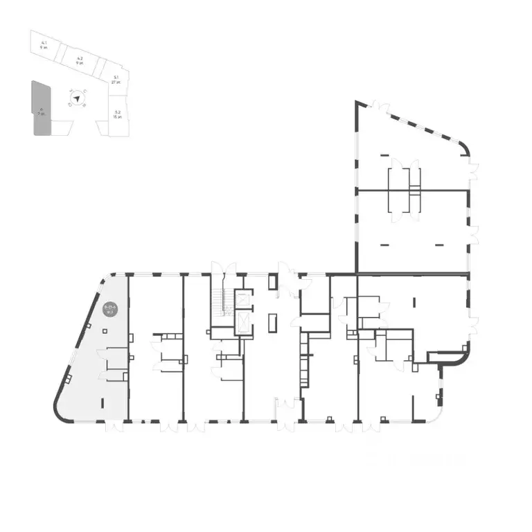 Помещение свободного назначения в Москва наб. Марка Шагала, 11к1 (81 ... - Фото 1