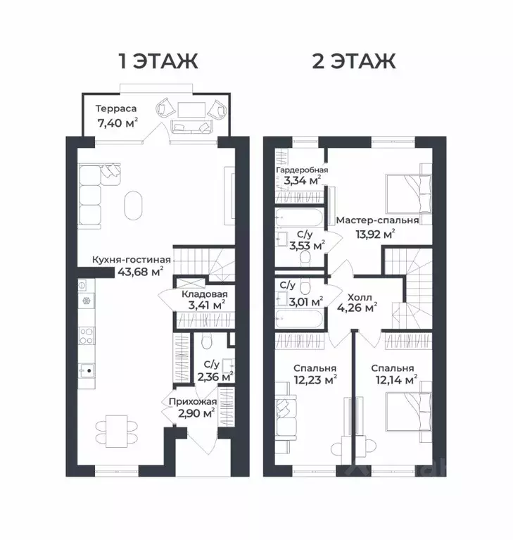 Таунхаус в Владимирская область, Ковровский район, Доброград ... - Фото 2