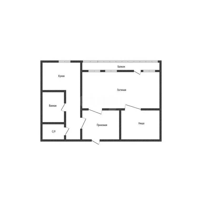 1-комнатная квартира: Строитель, улица 5 Августа, 1 (39.4 м) - Фото 1