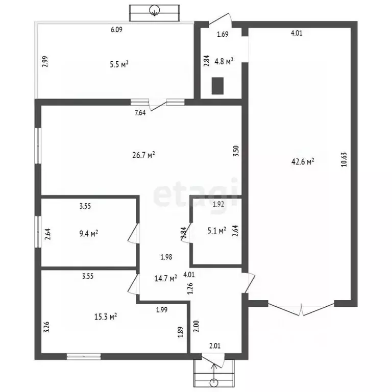 Дом в Забайкальский край, Читинский район, с. Смоленка ул. Минская, 55 ... - Фото 2