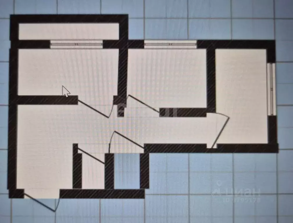 2-к кв. Татарстан, Зеленодольск просп. Строителей, 12 (58.0 м) - Фото 2