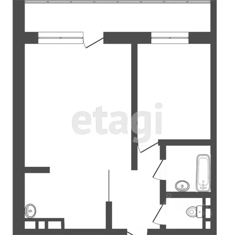 2-к кв. Томская область, Томск Солнечный мкр, ул. Герасименко, 3/9 ... - Фото 2