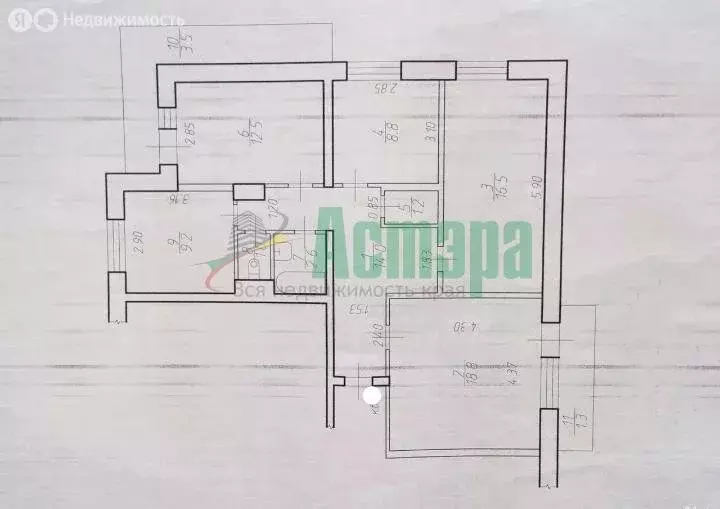 4-комнатная квартира: посёлок Аэропорт, микрорайон Жилой Городок, 13 ... - Фото 1