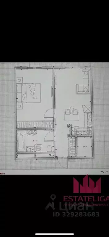 1-к кв. Москва пер. 1-й Котляковский, 2Ак3 (43.3 м) - Фото 2