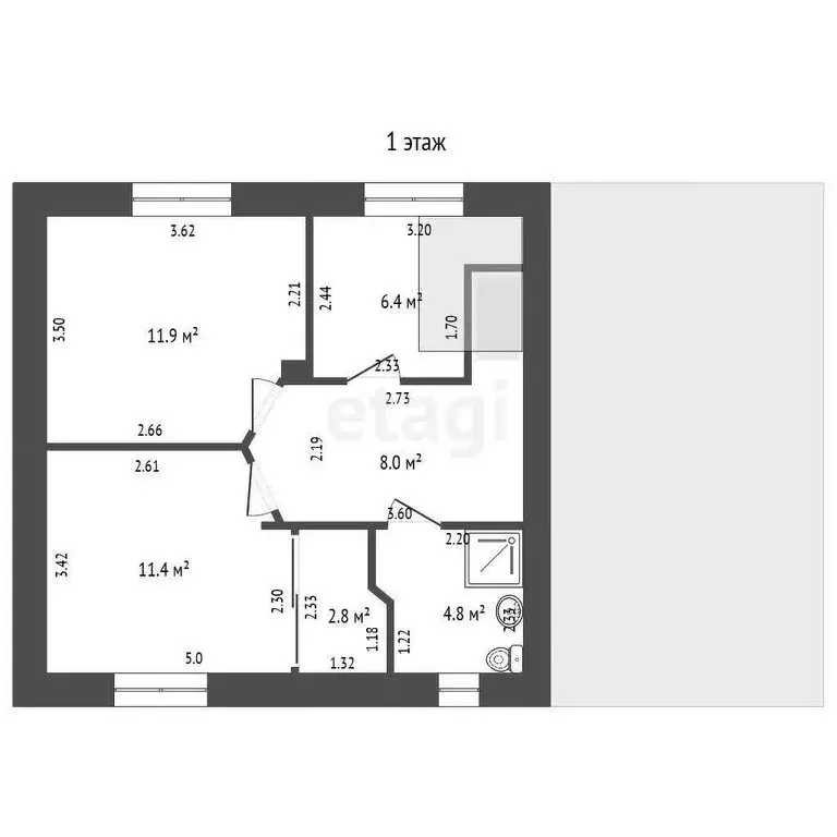 Дом в село Павловск, улица Раевского (112.8 м) - Фото 1