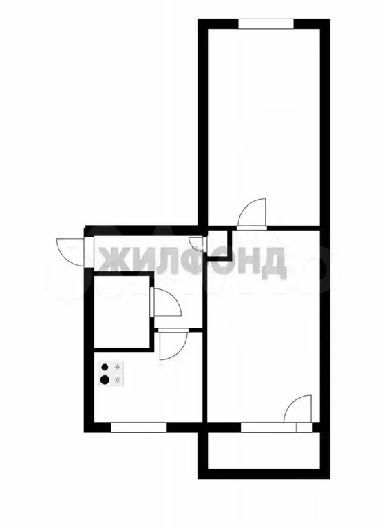 2-к. квартира, 46 м, 5/5 эт. - Фото 0