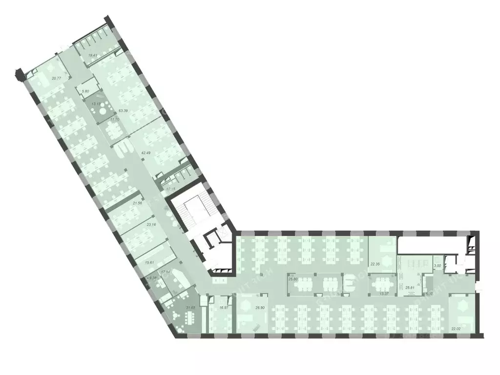 Офис в Москва Овчинниковская наб., 18/1С2 (1199 м) - Фото 2