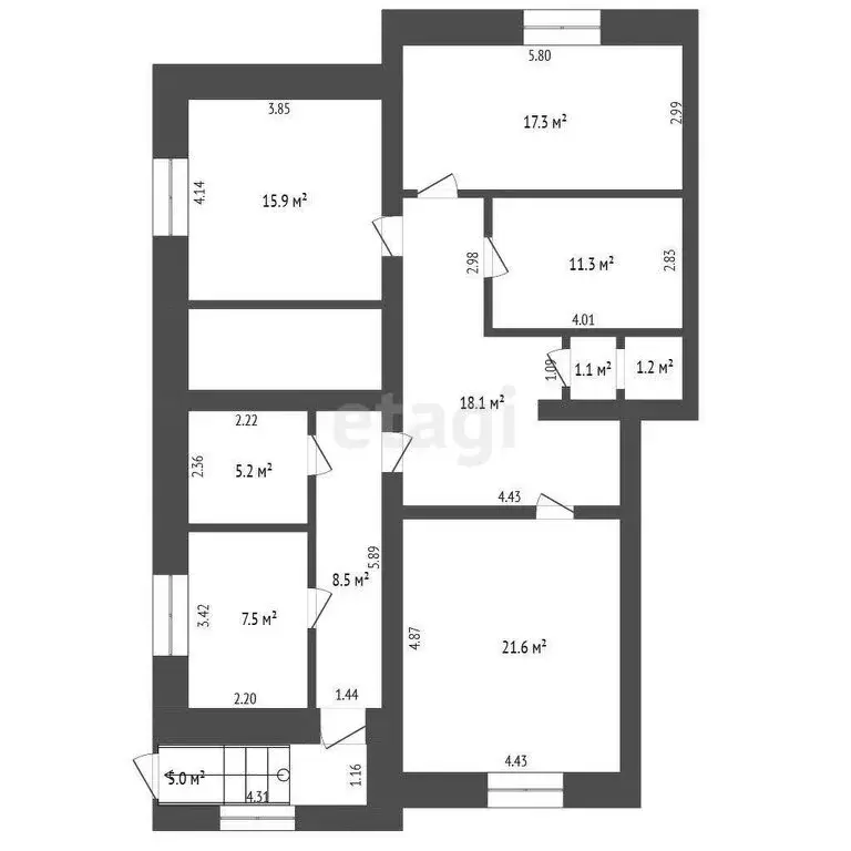 Помещение свободного назначения (112.7 м) - Фото 1