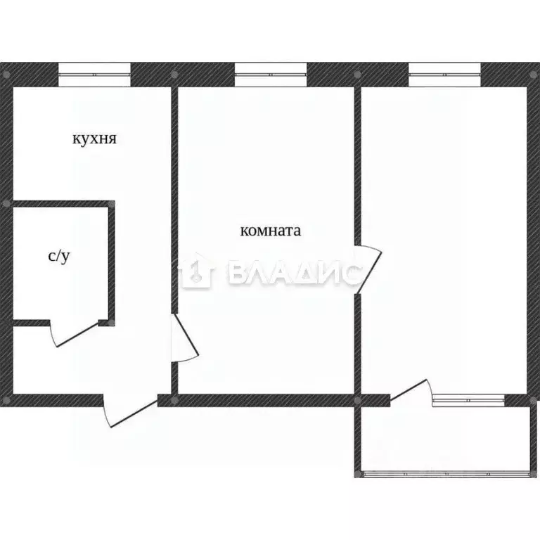 2-к кв. Белгородская область, Белгород ул. Зеленая Поляна, 10 (45.0 м) - Фото 1
