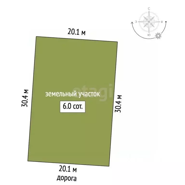 Участок в Крым, Симферопольский район, с. Мирное ул. 75 лет Победы ... - Фото 2