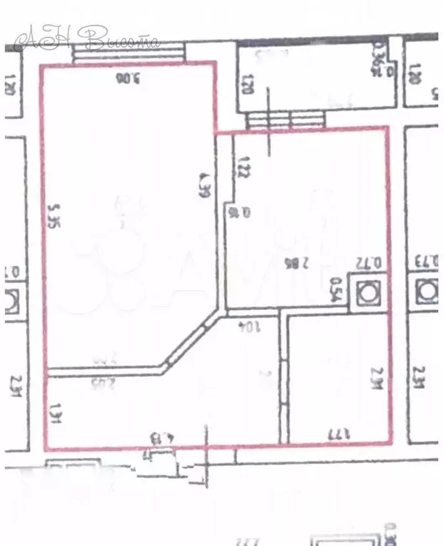 1-к. квартира, 35 м, 5/9 эт. - Фото 0