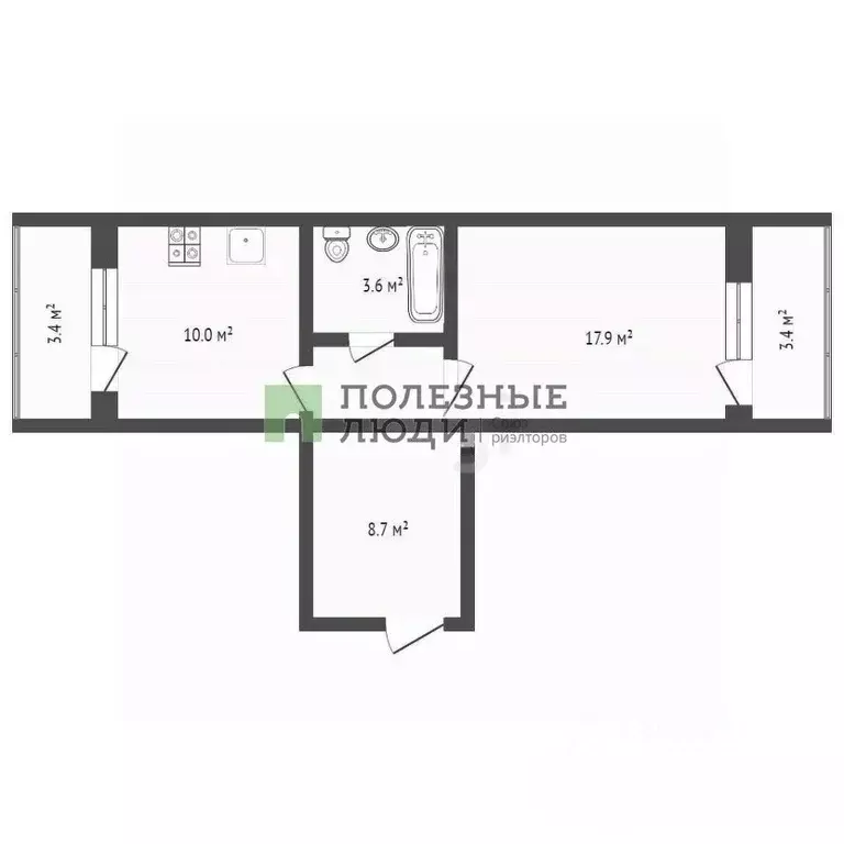 1-к кв. Краснодарский край, Новороссийск Анапское ш., 53к1 (43.7 м) - Фото 1