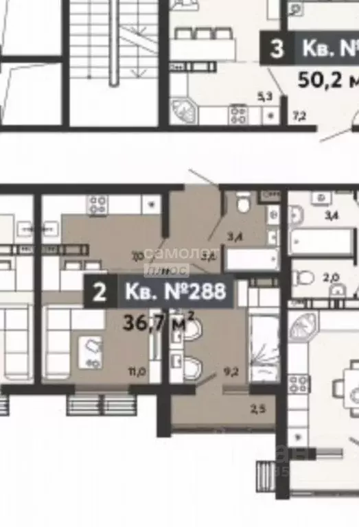 2-к кв. Пензенская область, Пенза ул. Шмидта, 5 (36.7 м) - Фото 2