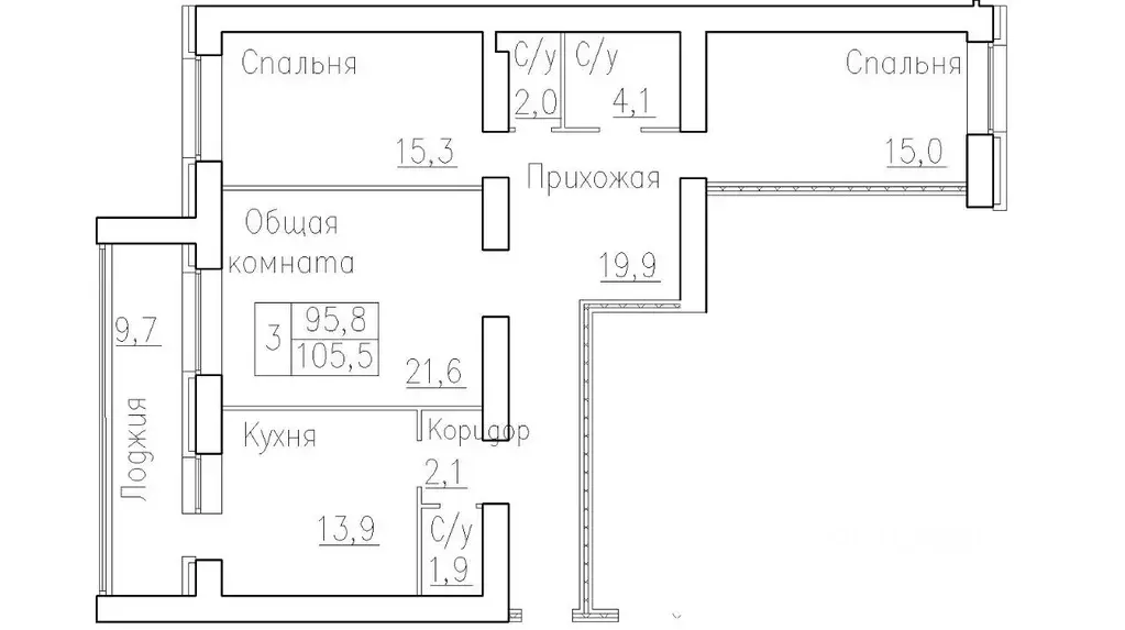 3-к кв. Новосибирская область, Новосибирский район, Краснообск рп, 3-й ... - Фото 0