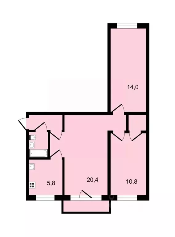 3-к кв. Владимирская область, Владимир Тракторная ул., 14 (58.6 м) - Фото 1