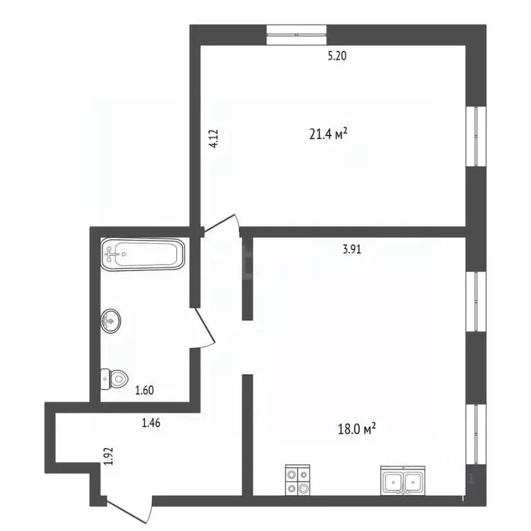 2-к кв. Костромская область, Кострома просп. Текстильщиков, 26А (56.4 ... - Фото 1