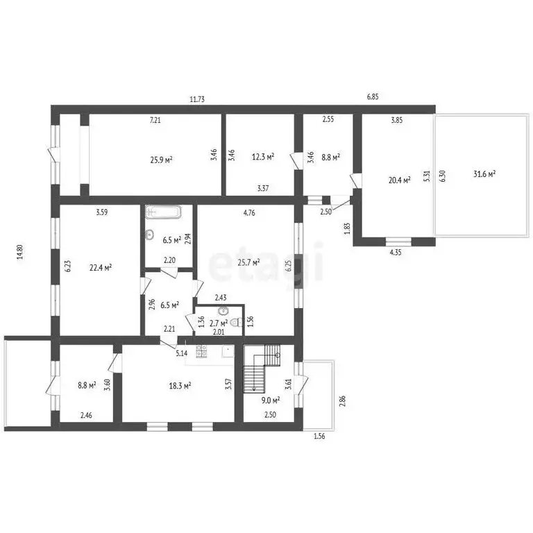 Дом в Белгород, улица 89-й Стрелковой Дивизии (420 м) - Фото 2